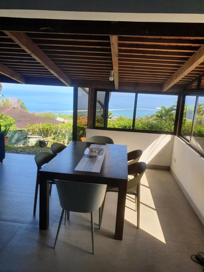 Jolie Maison Vue Ocean Et Moorea Punaauia  Exteriör bild