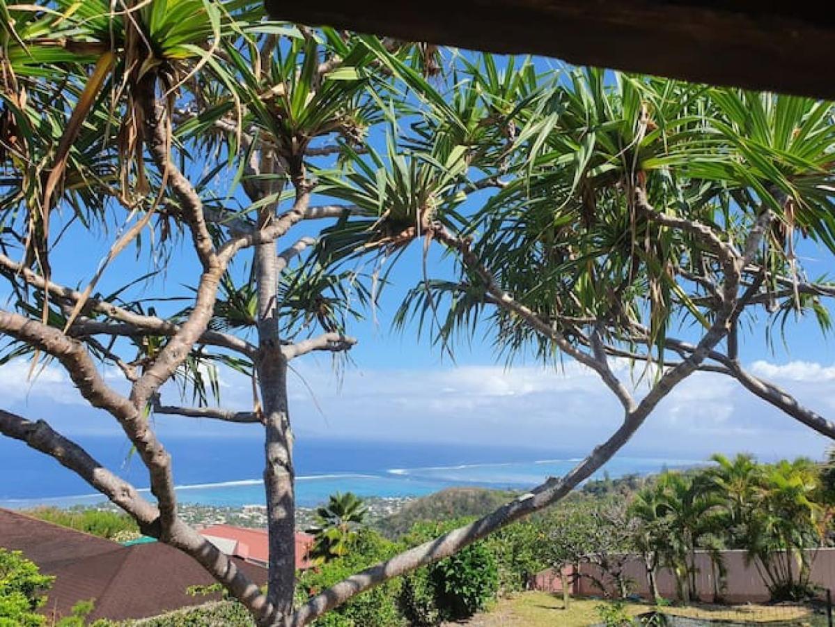 Jolie Maison Vue Ocean Et Moorea Punaauia  Exteriör bild